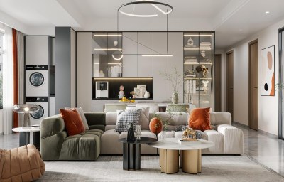 现代客餐厅3D模型下载